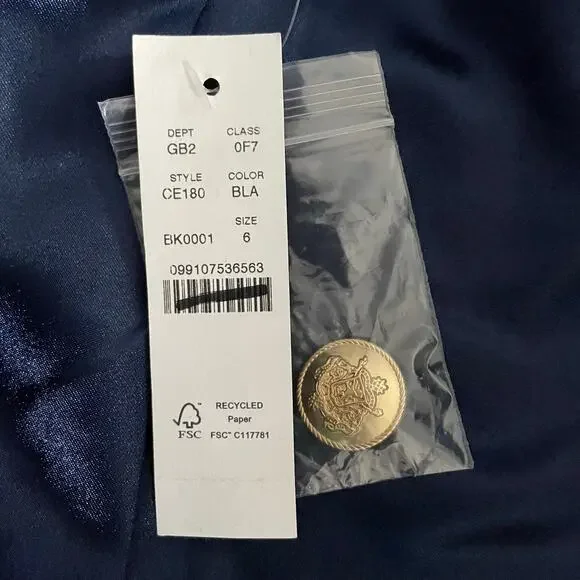 J.Crew Toscana Coat Italian Stadium Cloth Wool Midi City Classic CE180 Black 6 - Picture 15 of 16